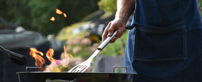 Man Grilling